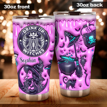 Drink Up Witches - Personalized Witch Tumbler