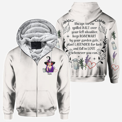 Practical Magic Salt Rosemary Lavender Love - Personalized Witch All Over Shirt