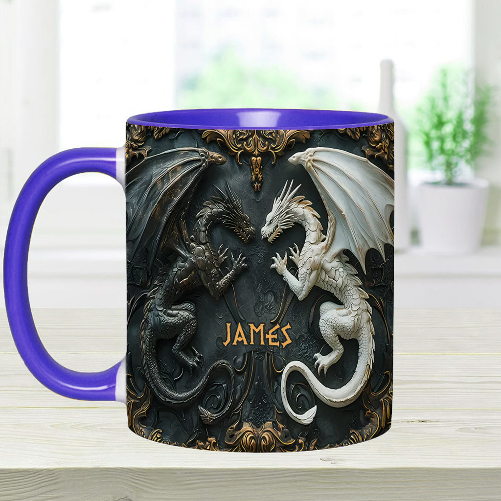 Love Dragons - Personalized Dragon Accent Mug