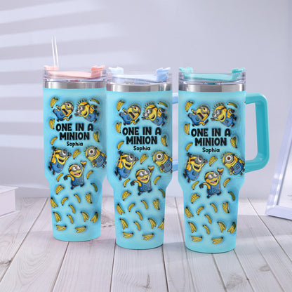 One In A Minion - Personalized Tumbler With Handle