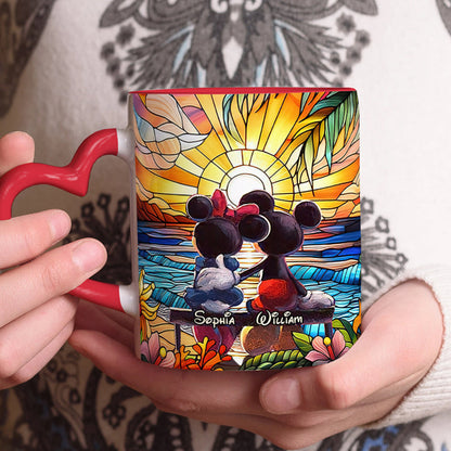 You And Me We Got This - Personalized Mouse Heart Handle Mug