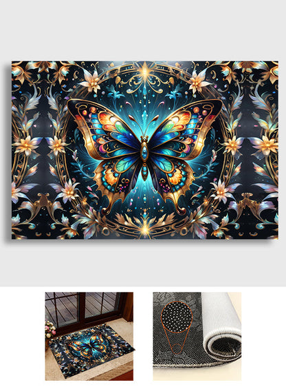 Stunning Gold Butterfly - Butterfly Doormat