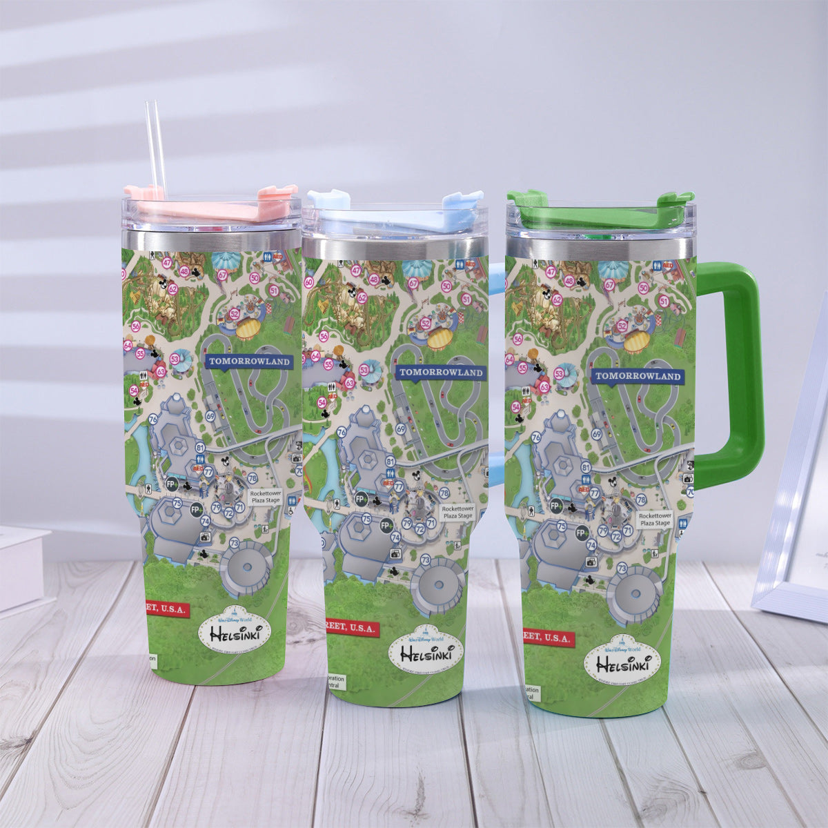 Magic Kingdom - Personalized Mouse Tumbler With Handle