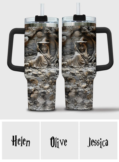 Beautiful Witch - Personalized Witch Tumbler With Handle