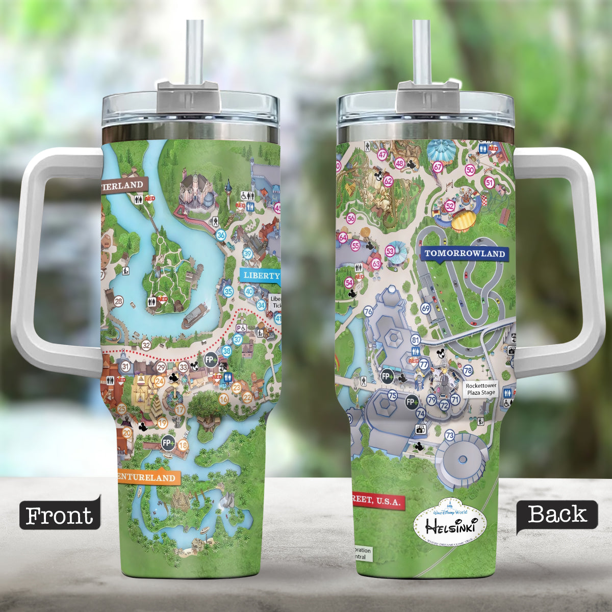 Magic Kingdom - Personalized Mouse Tumbler With Handle