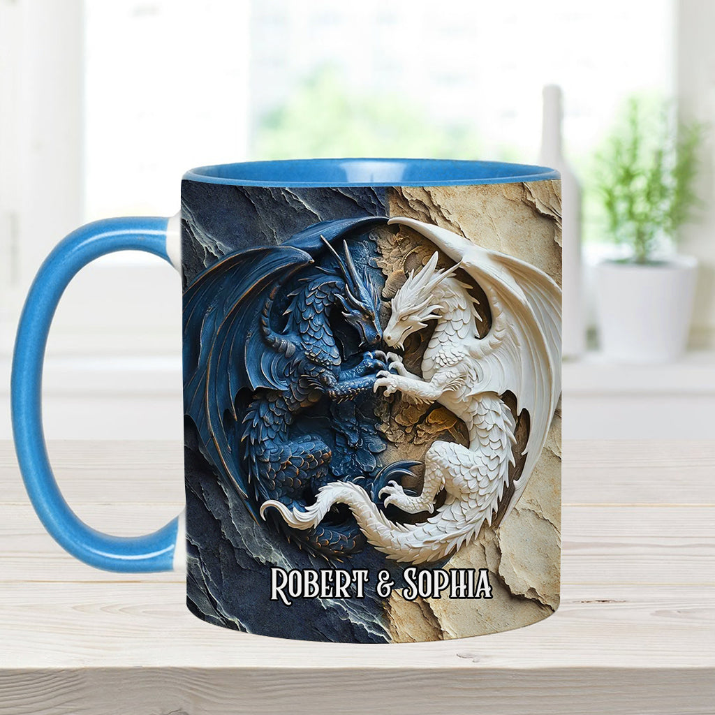 Love Dragons - Personalized Dragon Accent Mug