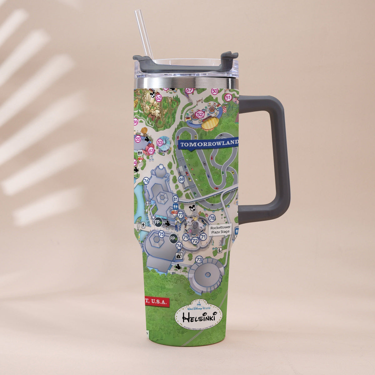 Magic Kingdom - Personalized Mouse Tumbler With Handle