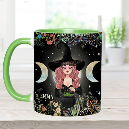 In A World Full of Princesses Be A Witch - Personalized Witch Accent Mug