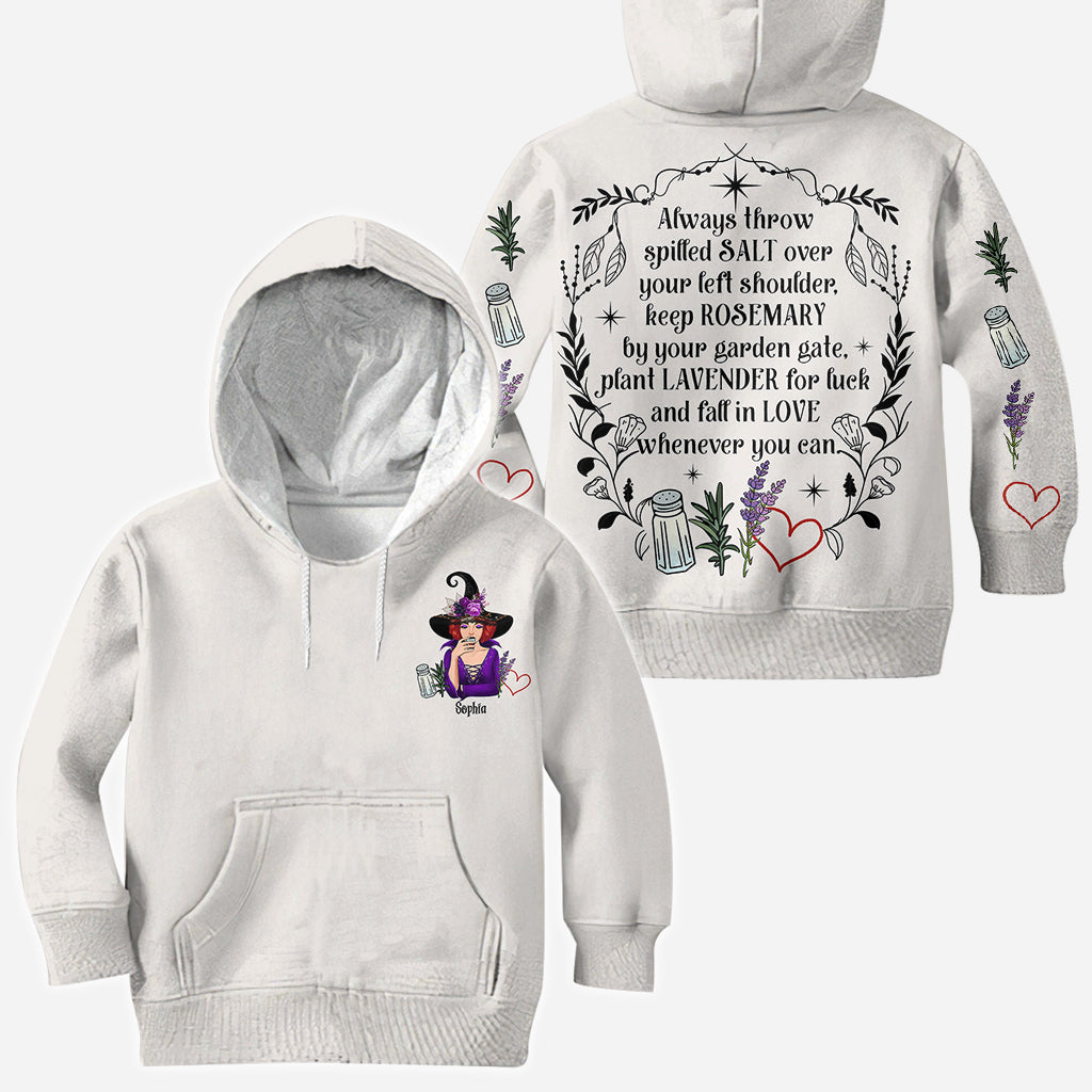 Practical Magic Salt Rosemary Lavender Love - Personalized Witch All Over Shirt