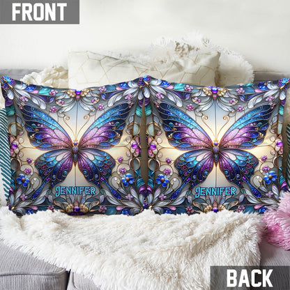 Love Butterflies - Personalized Butterfly Throw Pillow