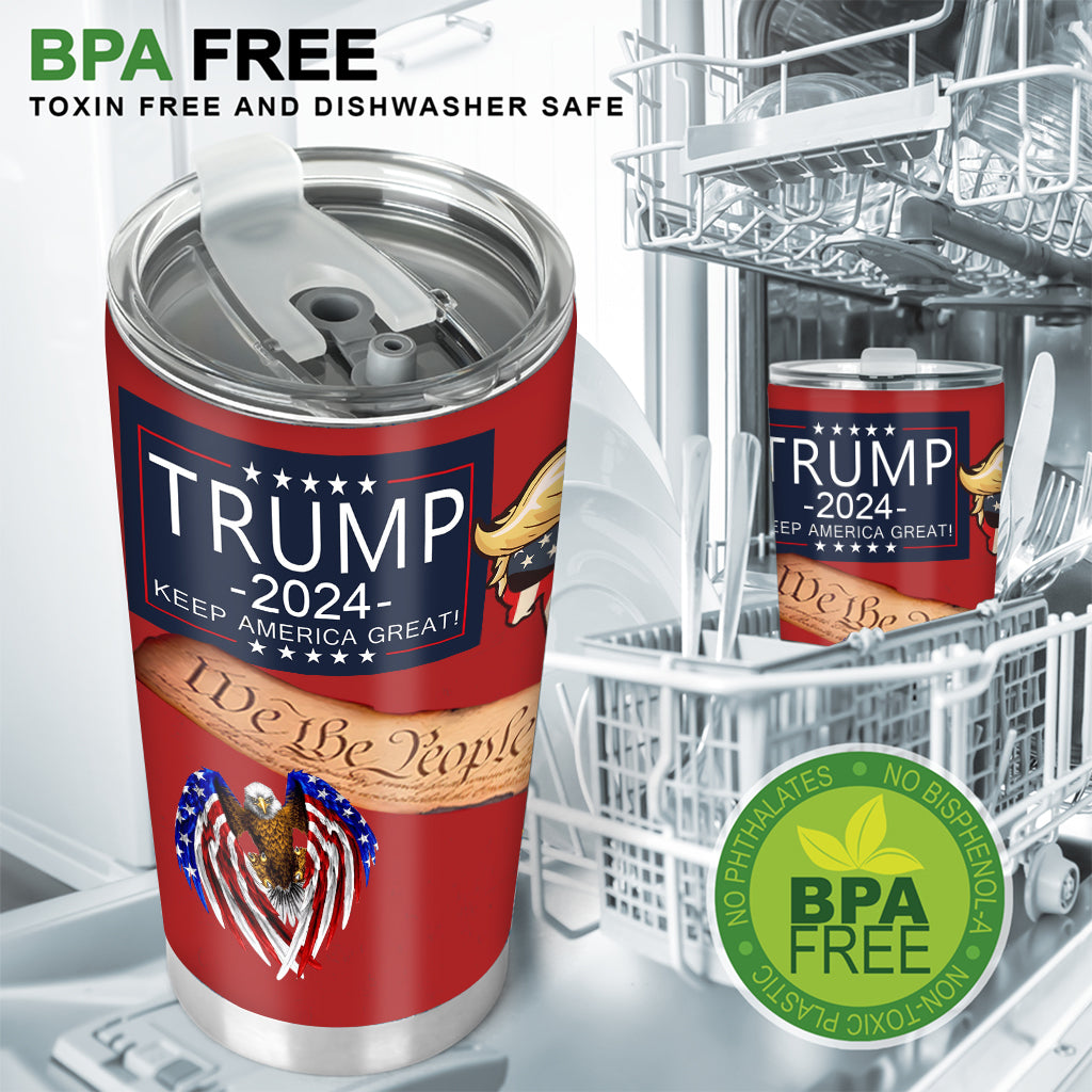 All Aboard The Trump Train MAGA 2024 We The People - Tumbler
