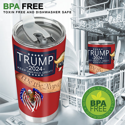 All Aboard The Trump Train MAGA 2024 We The People - Tumbler