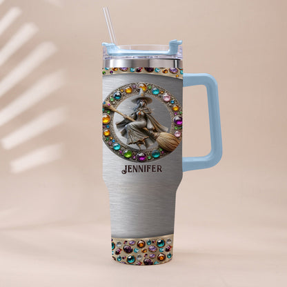 Beautiful Witch - Personalized Witch Tumbler With Handle