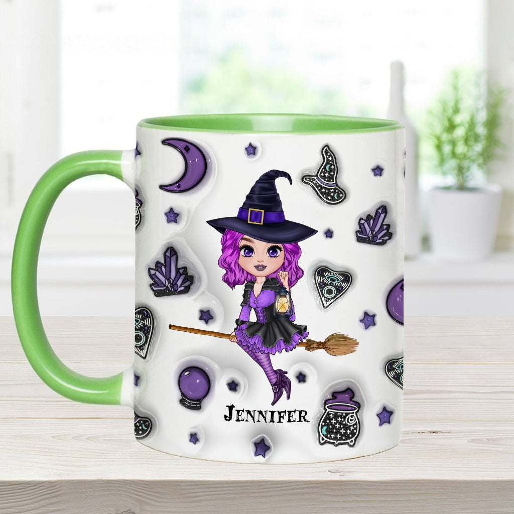 Moon Child - Personalized Witch Accent Mug
