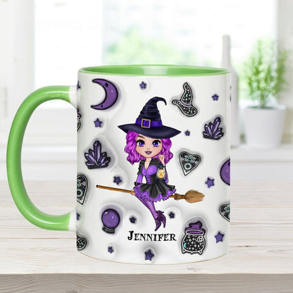 Moon Child - Personalized Witch Accent Mug