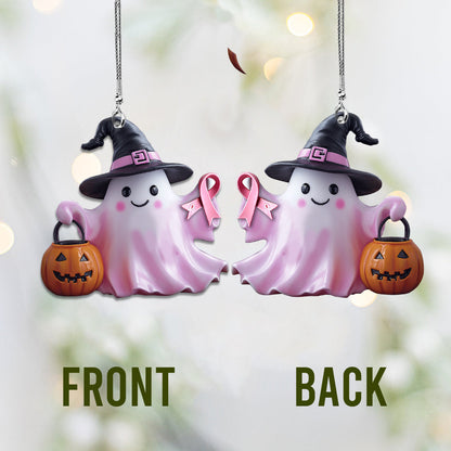 Breast Cancer Awareness - Personalized Breast Cancer Awareness Car Ornament