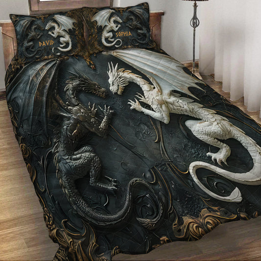 Love Dragons - Personalized Dragon Quilt Set