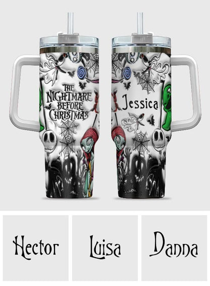 Nightmare - Personalized Nightmare Tumbler With Handle