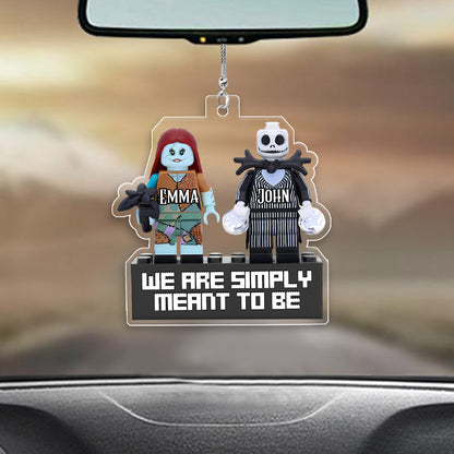 We Are Simply Meant To Be... - Personalized Nightmare Transparent Car Ornament