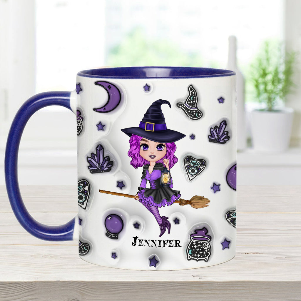 Moon Child - Personalized Witch Accent Mug