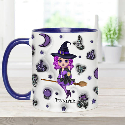 Moon Child - Personalized Witch Accent Mug