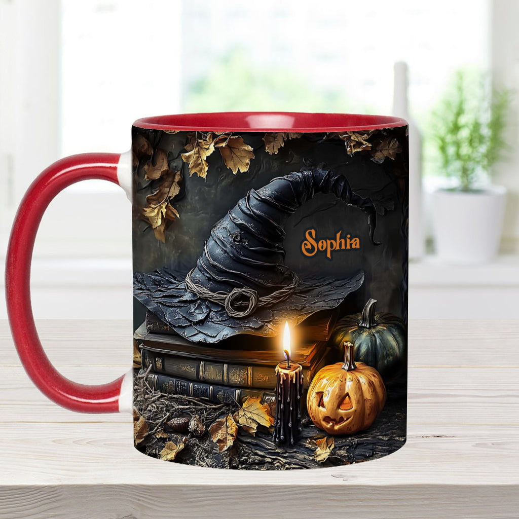 A Witch's Autumn Ritual - Personalized Witch Accent Mug