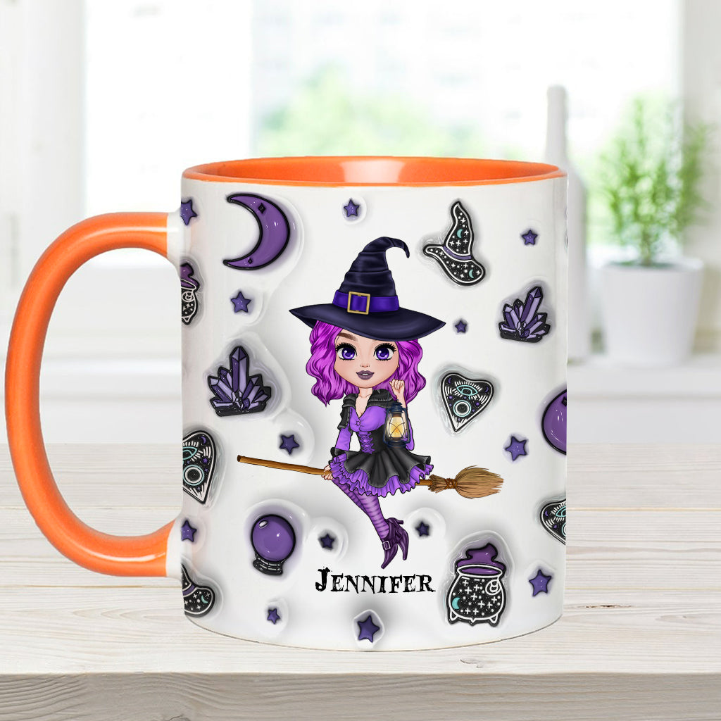 Moon Child - Personalized Witch Accent Mug