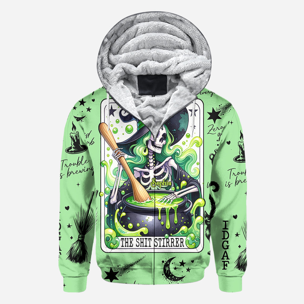 The Shit Stirrer - Personalized Witch All Over Shirt