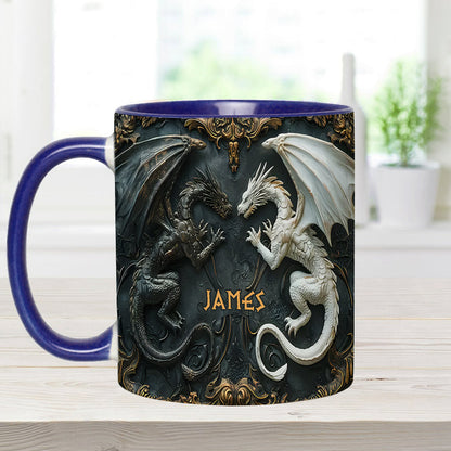 Love Dragons - Personalized Dragon Accent Mug