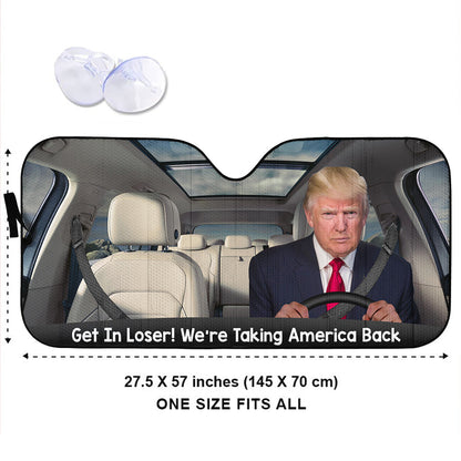 Get In Loser - Car Sunshade