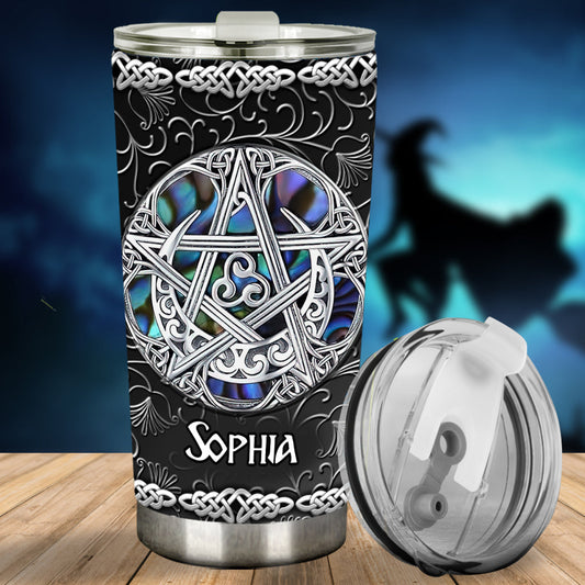 Beautiful Pentagram - Personalized Witch Tumbler