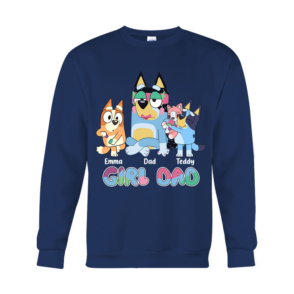 Girl Dad - Personalized Father T-shirt And Hoodie