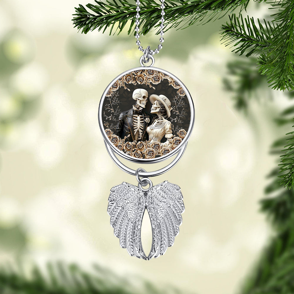 Till Death Do Us Part - Personalized Couple Wings Ornament