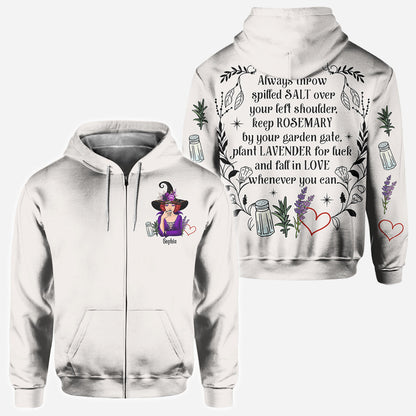 Practical Magic Salt Rosemary Lavender Love - Personalized Witch All Over Shirt