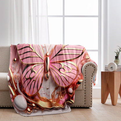 Love Butterflies - Personalized Butterfly Blanket
