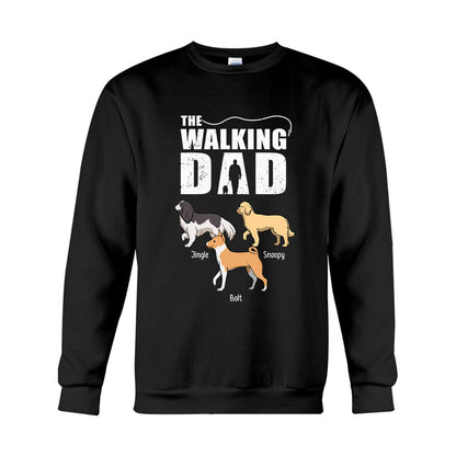 The Walking Dad - Personalized Dog T-shirt And Hoodie