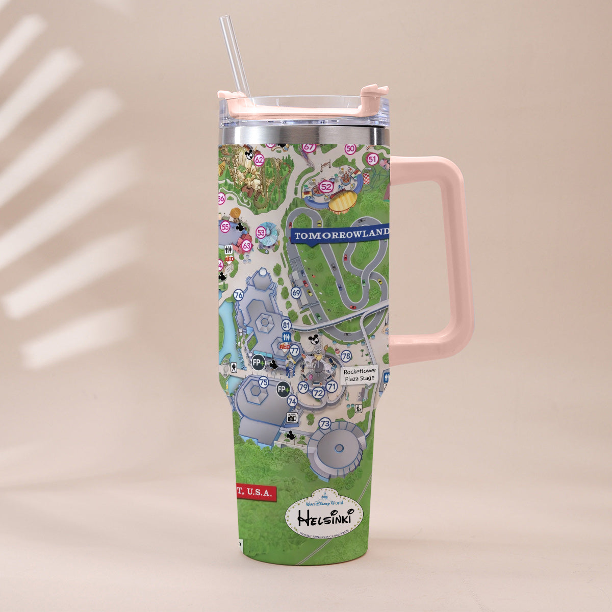 Magic Kingdom - Personalized Mouse Tumbler With Handle