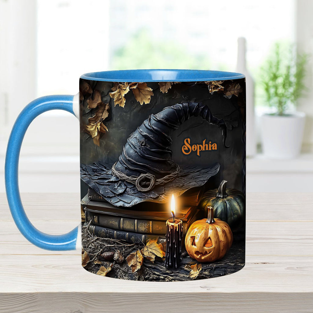 A Witch's Autumn Ritual - Personalized Witch Accent Mug