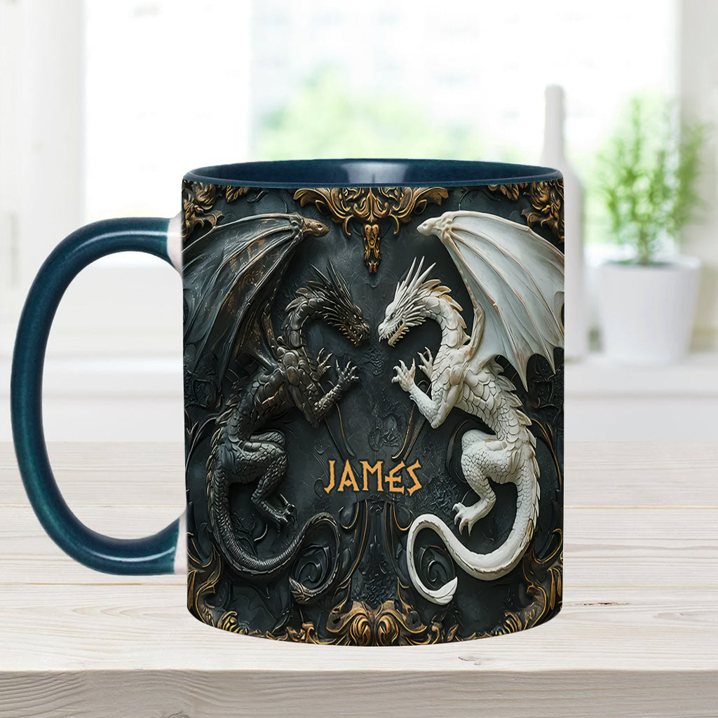 Love Dragons - Personalized Dragon Accent Mug