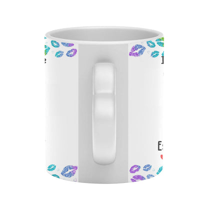 I Adore You And Love Every Part Of You - Personalized LGBT Support Heart Handle Mug