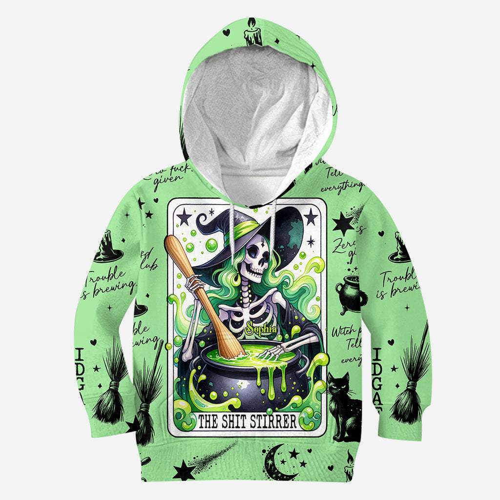 The Shit Stirrer - Personalized Witch All Over Shirt