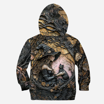 A Witch And Her Black Cat It's A Beautiful Thing - Personalized Witch All Over Shirt