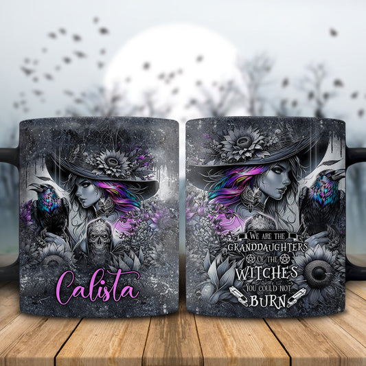 Flying High On Halloween Night - Personalized Witch Mug