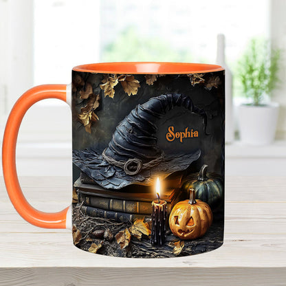 A Witch's Autumn Ritual - Personalized Witch Accent Mug