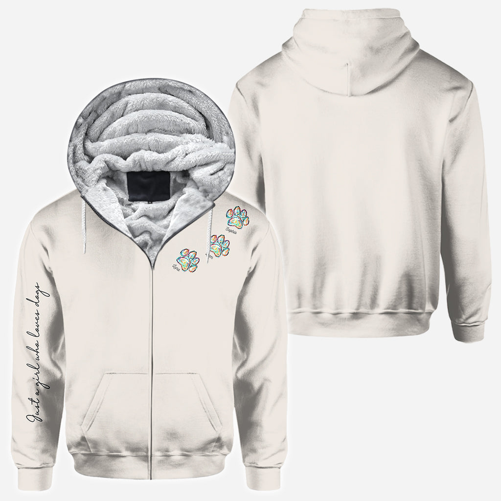 Just A Girl Who Loves Dogs Cats - Personalized Dog All Over Shirt