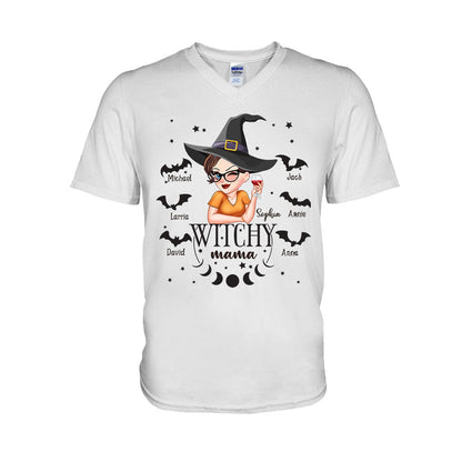 Witchy Mama Grandma - Personalized Witch T-shirt And Hoodie