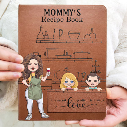 Mom's/ Grandma's/ Alice's... Recipe Book - Personalized Mother Leather Journal