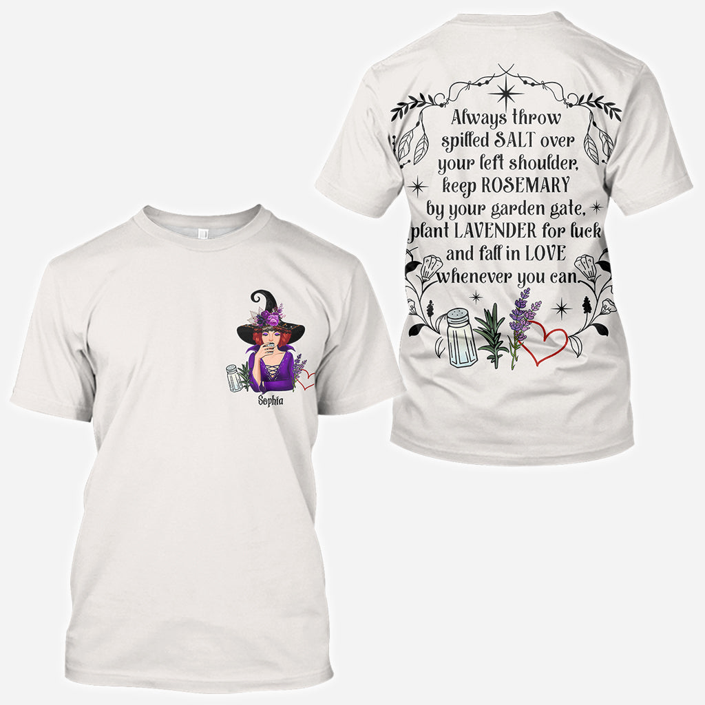 Practical Magic Salt Rosemary Lavender Love - Personalized Witch All Over Shirt