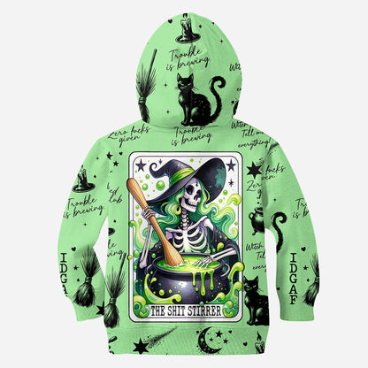 The Shit Stirrer - Personalized Witch All Over Shirt