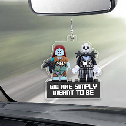 We Are Simply Meant To Be... - Personalized Nightmare Transparent Car Ornament